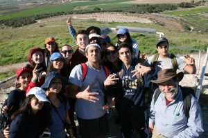 Reuven's Core Class on our first tiyul (trip) to Tel Gezer.