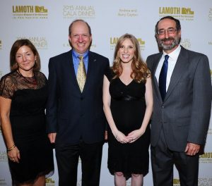 Jasper along with the two other honorees, and LAMOTH Executive Director Samara Hutman