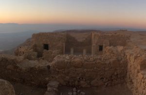 At the top of Masada