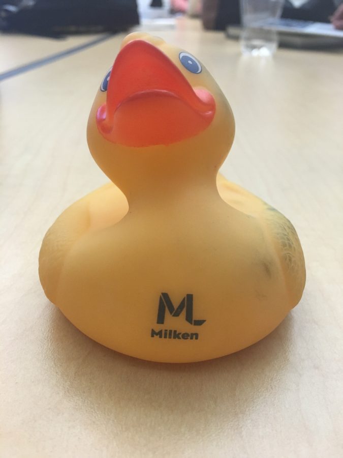 Mr. Weisserman Sells Rubber Ducks to Fund Renovations