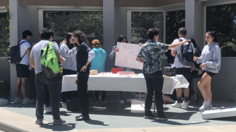 A group of Milken students organized a “dialogue event” to encourage discussion in the community about abortion. The volunteers gave cupcakes to students who read from a fact sheet from the LA County Department of Health about abortion availability.