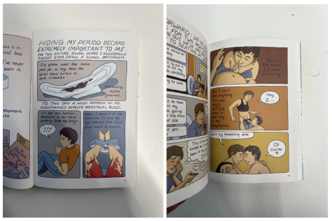 A parent voiced their concern and sent two images from Gender Queer — one depicting oral sex and the other depicting menstruation. These images were not included in the required reading assignments for the memoir.
