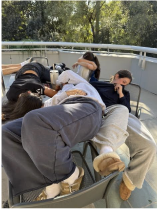 Students sleeping on campus
